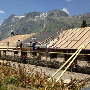 Dach Stall Alp Prasüra